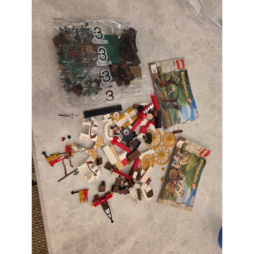 LEGO Kingdoms Kings Carriage 7188 Medieval Castle Set with Manuals Bag 3 Sealed